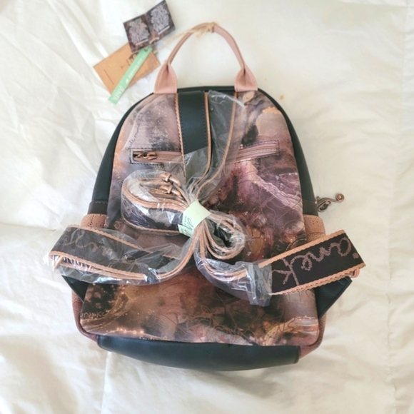 Brand New Black and Brown Women's Backpack - Picture 2 of 2